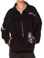 Halloween-Ghostface-Black-Denim-Jacket