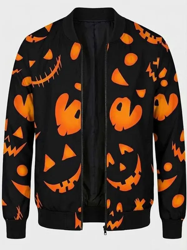 Halloween-Jack-O-Lantern-Black-Bomber-Jacket