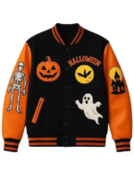 Halloween-Pumpkin-House-Skeleton-Varsity-Jacket