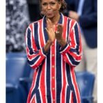 Michelle-Obama-US-Open-Striped-Dress