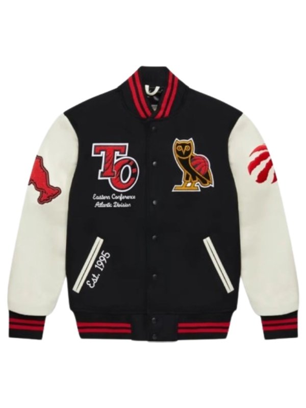 NBA-Toronto-Raptors-Varsity-Black-Jacket