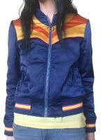 Resident-Alien-Alice-Wetterlund-Rainbow-Satin-Bomber-Jacket