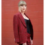 Taylor-Swift-Chiefs-Broncos-Game-Red-Tweed-Blazer