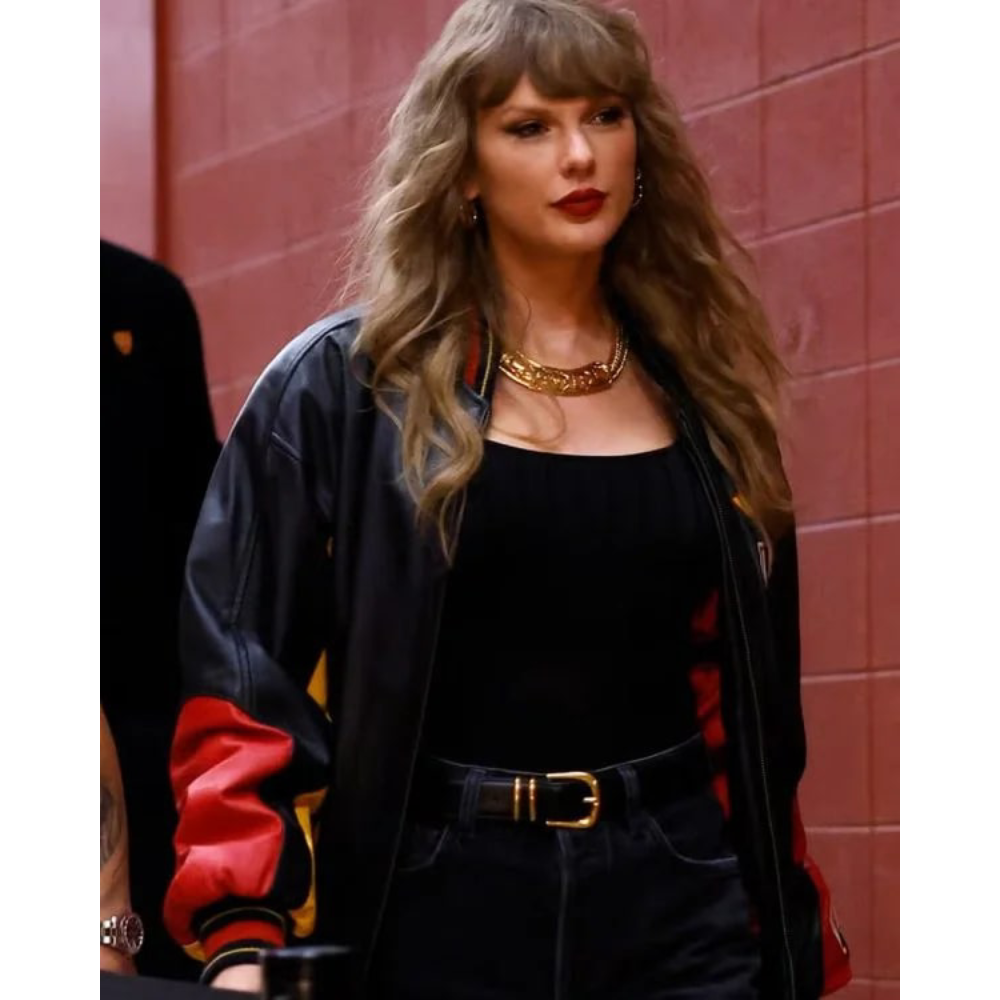 Taylor-Swift-Chiefs-Leather-Jacket-1 Taylor-Swift-Chiefs-Leather-Jacket-1