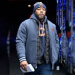 Thomas-Brown-Chicago-Bears-Blue-Bomber-Jacket