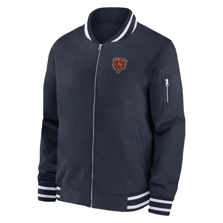 Thomas-Brown-Chicago-Bears-Sidline-Bomber-Jacket