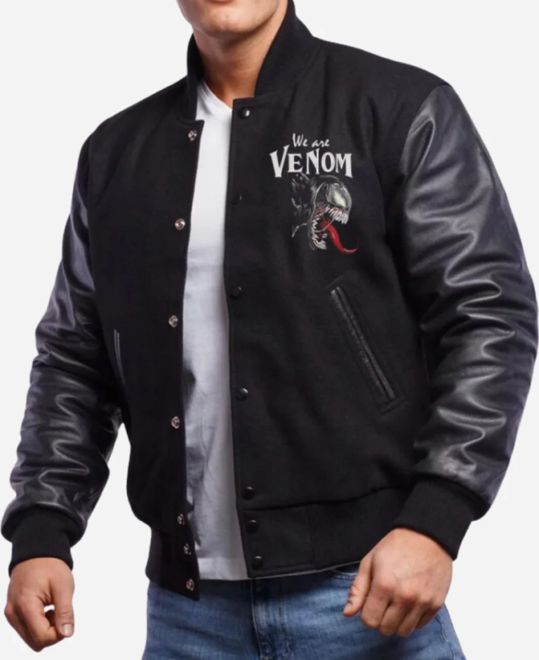 Venom-Design-Embroidery-Black-Varsity-Jacket-For-Sale