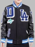 World-Series-Magic-Johnson-Los-Angeles-Dodgers-Black-Varsity-Jacket (1)