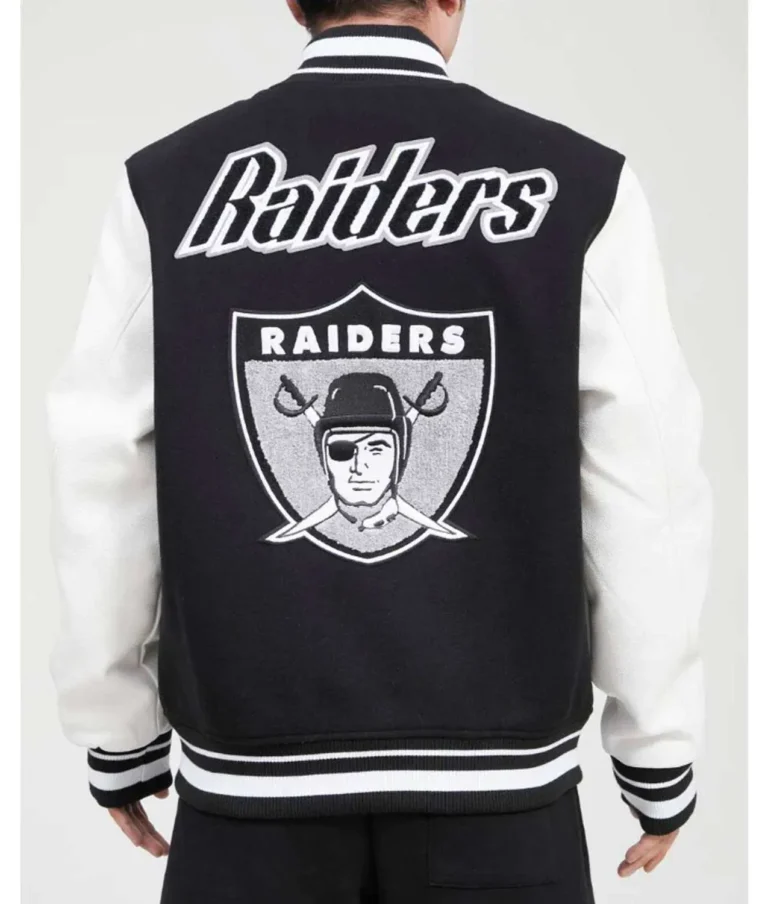 pro-los-vegas-raiders-black-and-white-jacket
