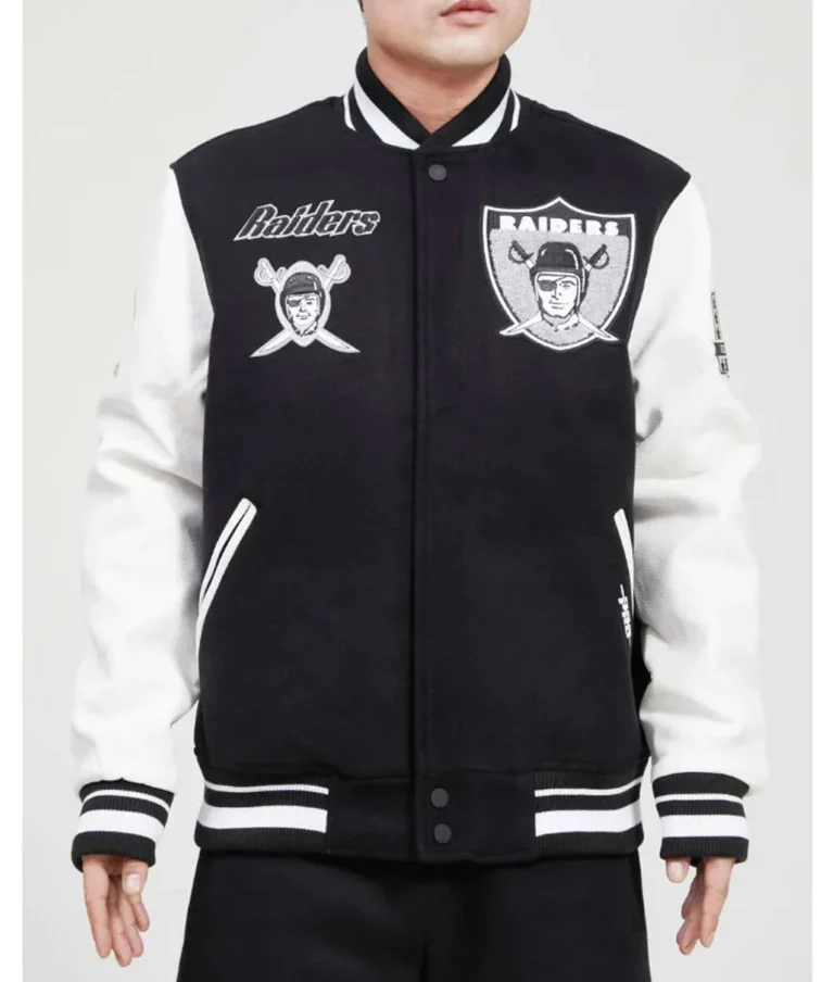 pro-los-vegas-raiders-black-and-white-varsity-jacket