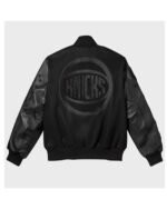 2026-New-York-Knicks-Finals-Champions-Black-Full-Snap-Varsity-Jacket-4