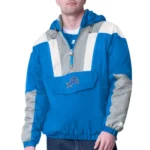Blue-Detroit-Lions-Charger-Half-Zip-Pullover-Jacket