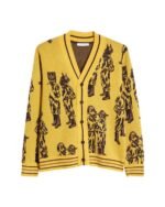 Daniel-Kim-Reasonable-Doubt-S04-Tim-Jo-Masked-Man-Graphics-Yellow-Wool-Cardigan-1