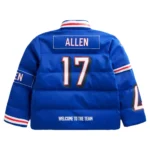 Josh-Allen-Buffalo-Bills-Off-Season-Blue-Puffer-Jacket