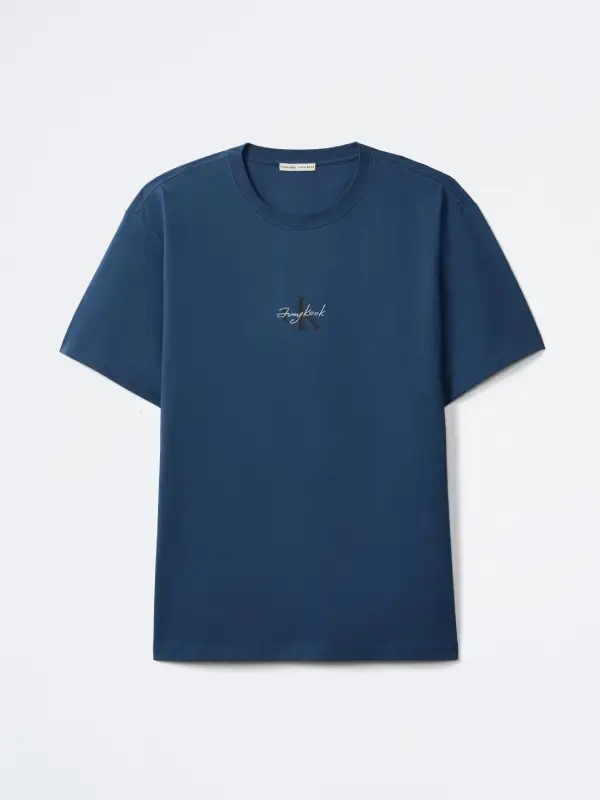 Jungkook-Blue-Monogram-T-Shirt-CK Jungkook-Blue-Monogram-T-Shirt-CK