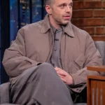 Late-Night-with-Seth-Meyers-Sebastian-Stan-Cotton-Jacket