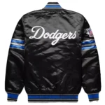 Los-Angeles-Dodgers-Black-Full-Snap-Satin-Jacket-back