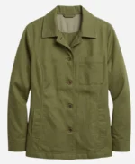 Margaret-White-Tv-Series-Carrie-S01-Samantha-Sloyan-Green-Cotton-Jacket