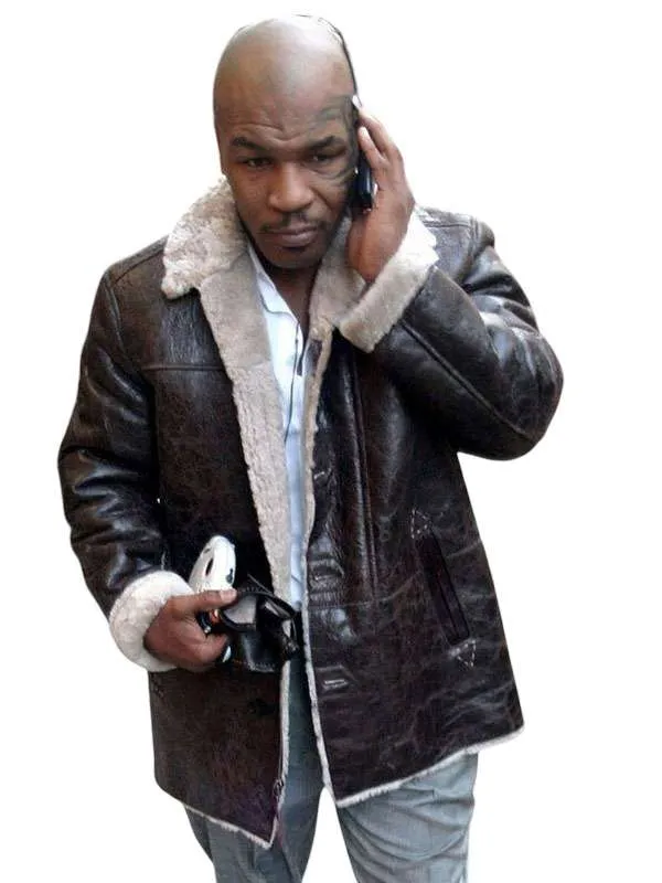 Mike-Tysons-Fight-Vintage-Brown-Leather-Jacket Mike-Tysons-Fight-Vintage-Brown-Leather-Jacket