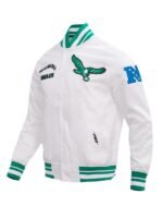Starter Eagles Classic White Satin Jacket - Image 3