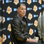 Rob-Pelinka-Lakers-Game-Leaather-Jacket