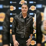 Rob-Pelinka-Lakers-Game-Leather-Jacket
