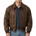 Roofman-2025-Channing-Tatum-Brown-Leather-Jacket