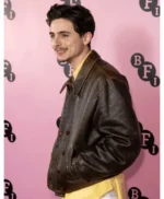 Shop-BFI-Timothee-Chalamet-Brown-Leather-Jacket-510x619