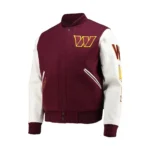 Washington-Commanders-Letterman-Burgundy-Jacket