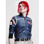 party-poison-mcr-blue-leather-jacket